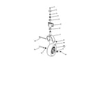 Snapper ZMT2500KH caster wheel assembly diagram