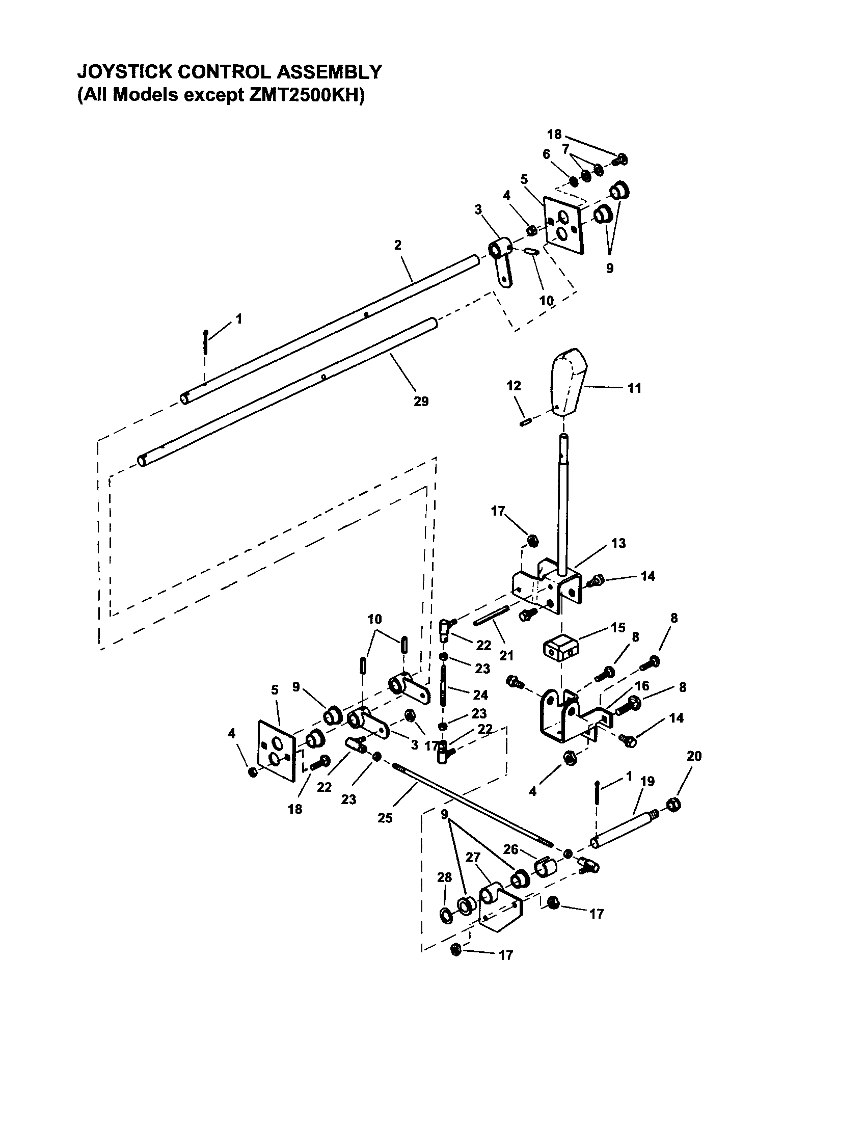 JOYSTICK CONTROL ASSEMBLY