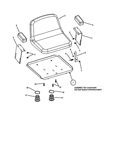 Seat assembly (mzm models)