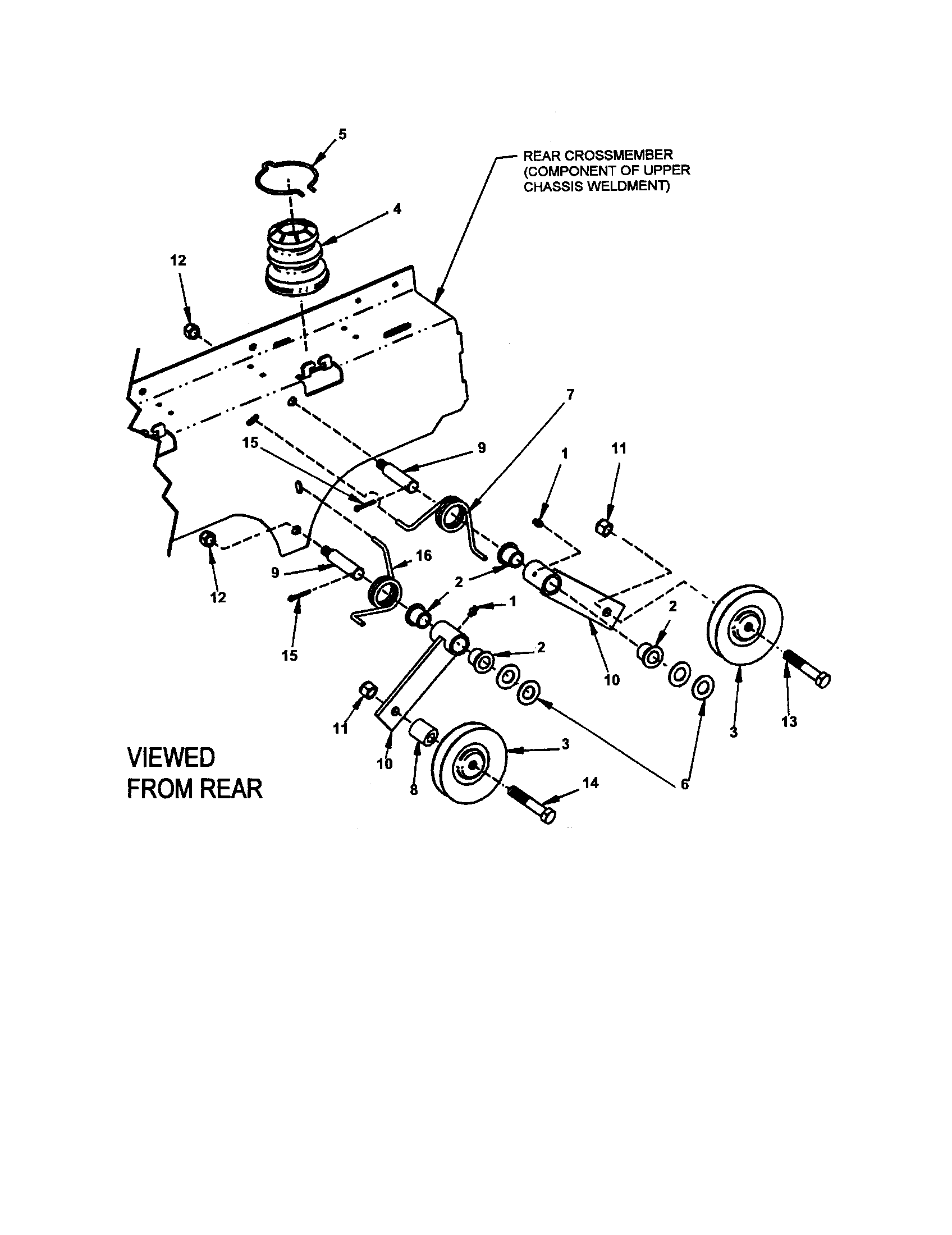 Traction drive idler assembly