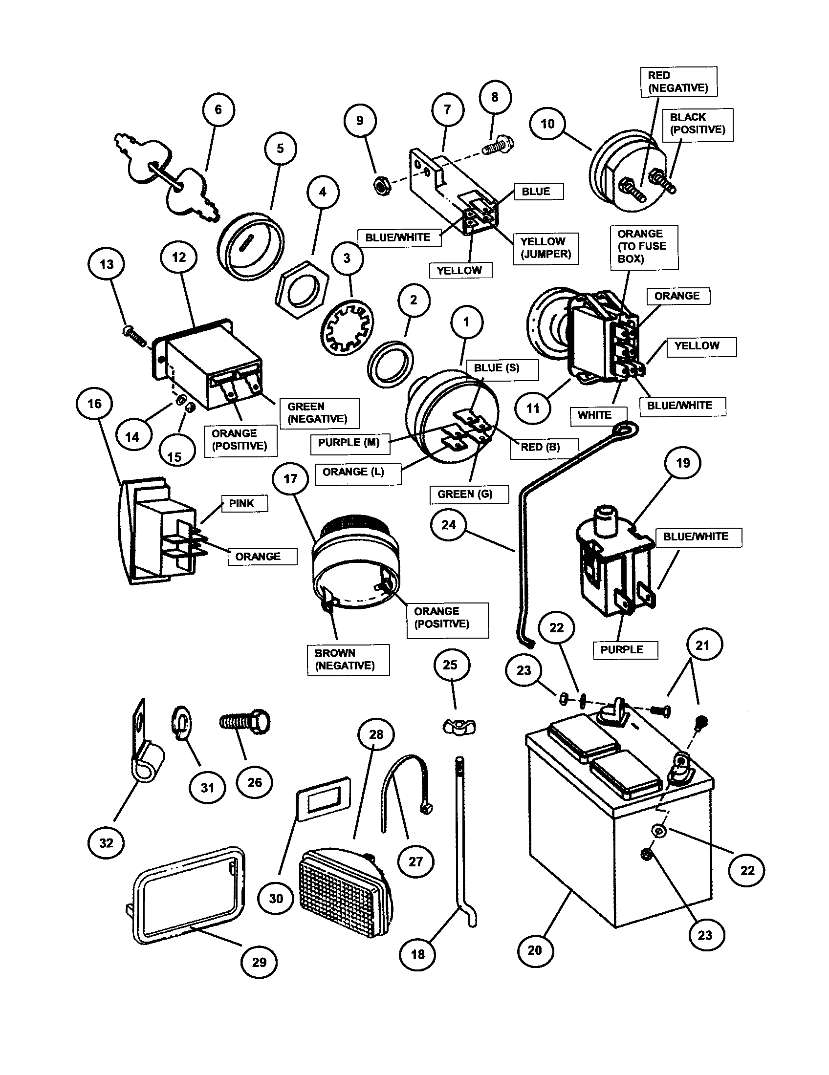 Electrical components (except wiring)