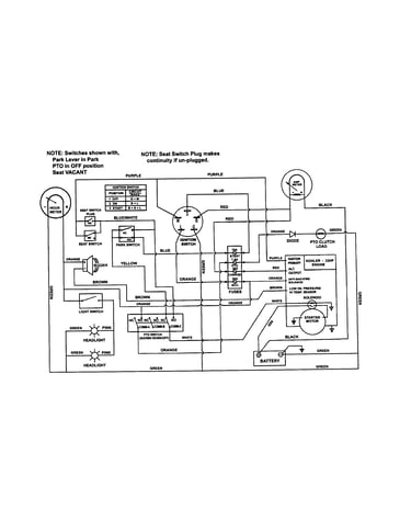 Wiring schematic (non-mzm models)