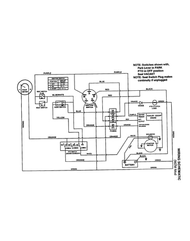 Wiring schematic (mzm models)