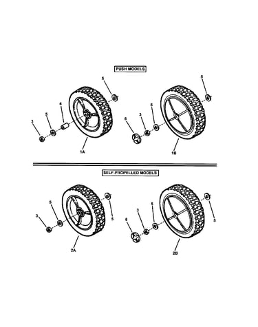 Rear wheels