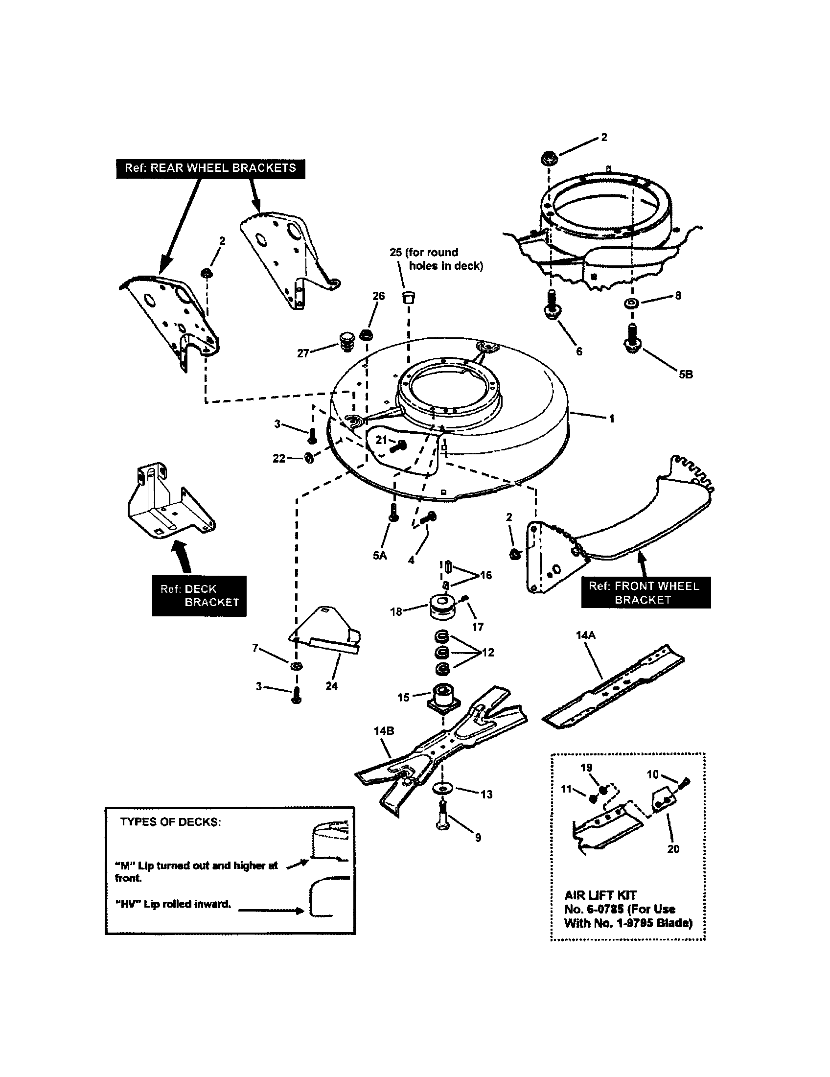 CUTTING DECK, BLADE