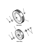 Front and rear wheels