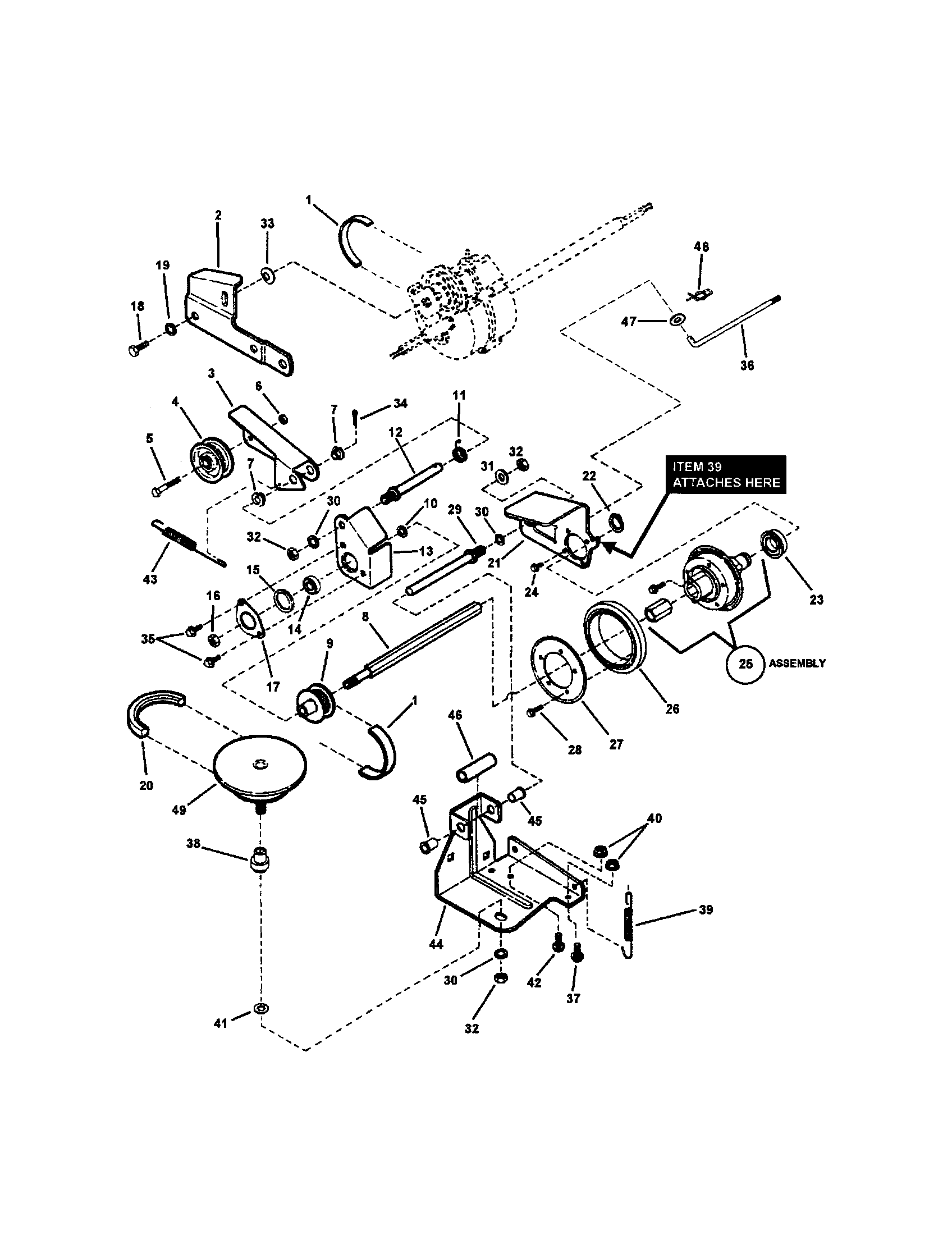 Drive system self-propelled
