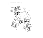 Snapper HWPS26600RV rear wheels/height latches diagram