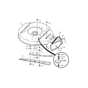Snapper HWPS26700BV cutting deck, deflector diagram