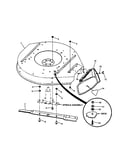 Cutting deck, deflector