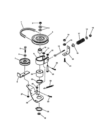 Blade brake, belts