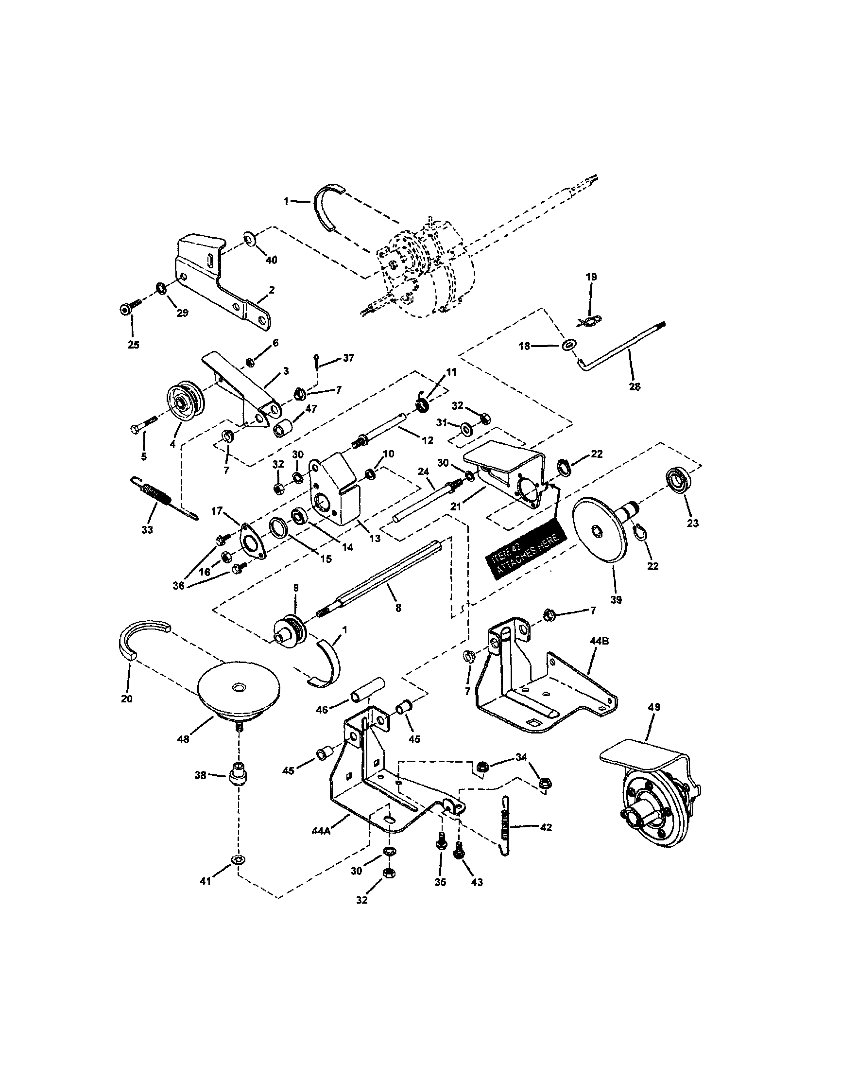 DRIVE SYSTEM SELF-PROPELLED