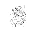 Snapper NP2167519B (7800134) side chute adapter diagram