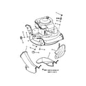 Snapper 7800174 side chute adapter diagram