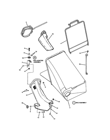 Grass bag components