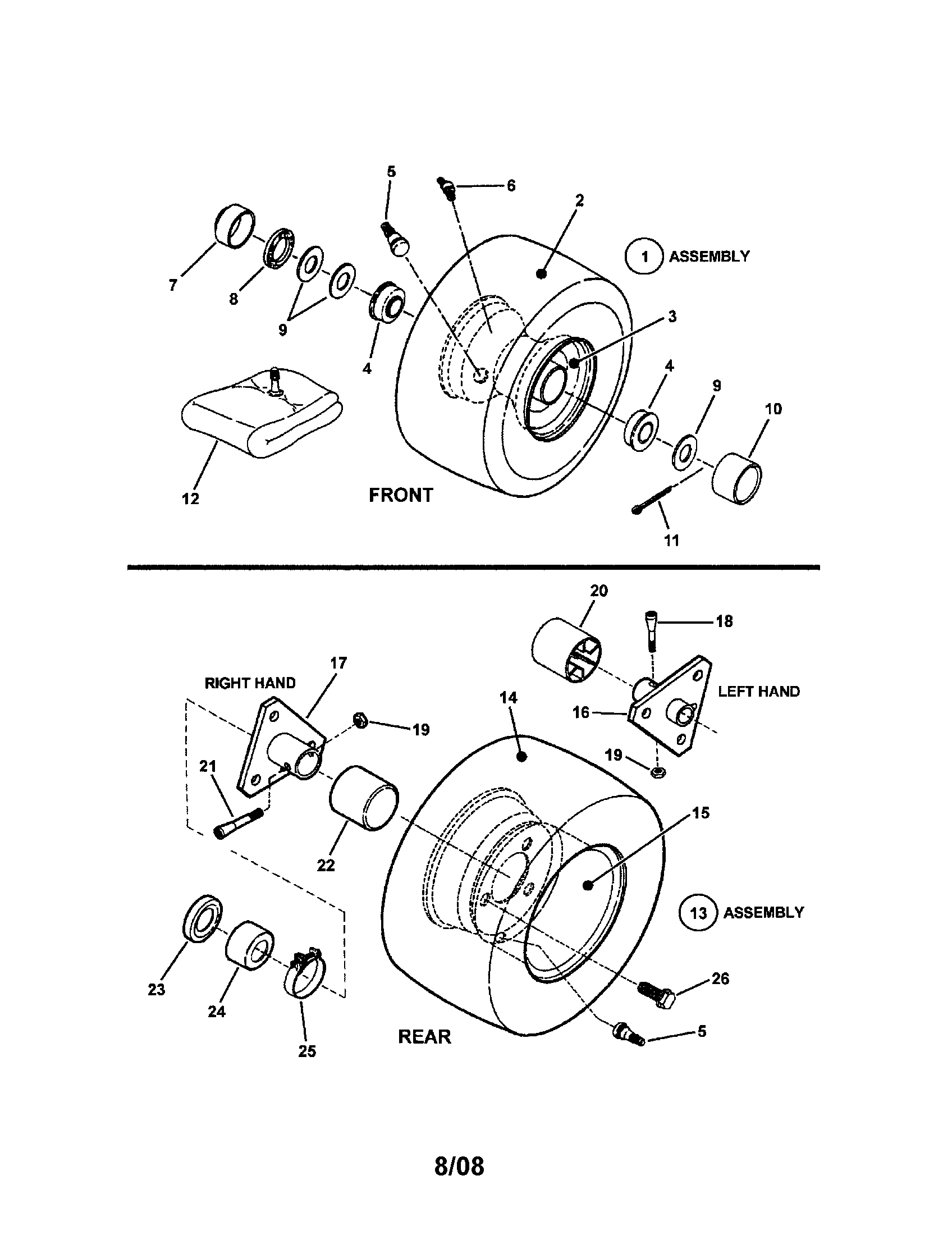 WHEELS-FRONT & REAR