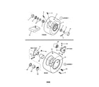 Snapper 281123BV (7800102) wheels-front & rear diagram