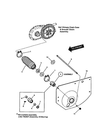 Left hande fender/bearing