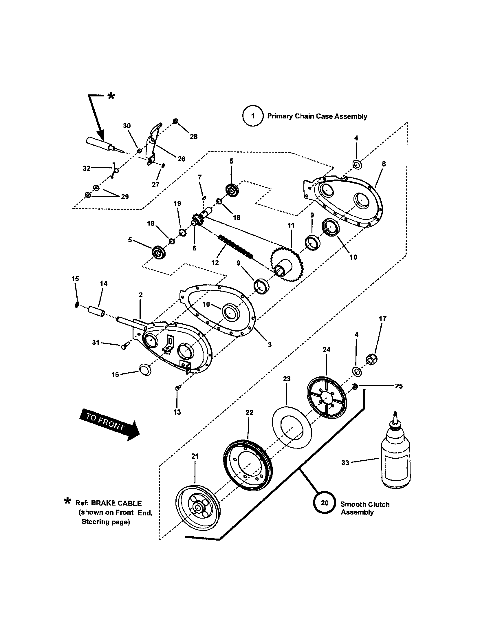 PRIMARY CHAIN CASE/SMOOTH CLUTCH