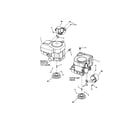 Snapper 7800105 engine/muffler/drive disc diagram