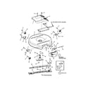 Snapper 301223BVE 30" cutting deck/deflector diagram