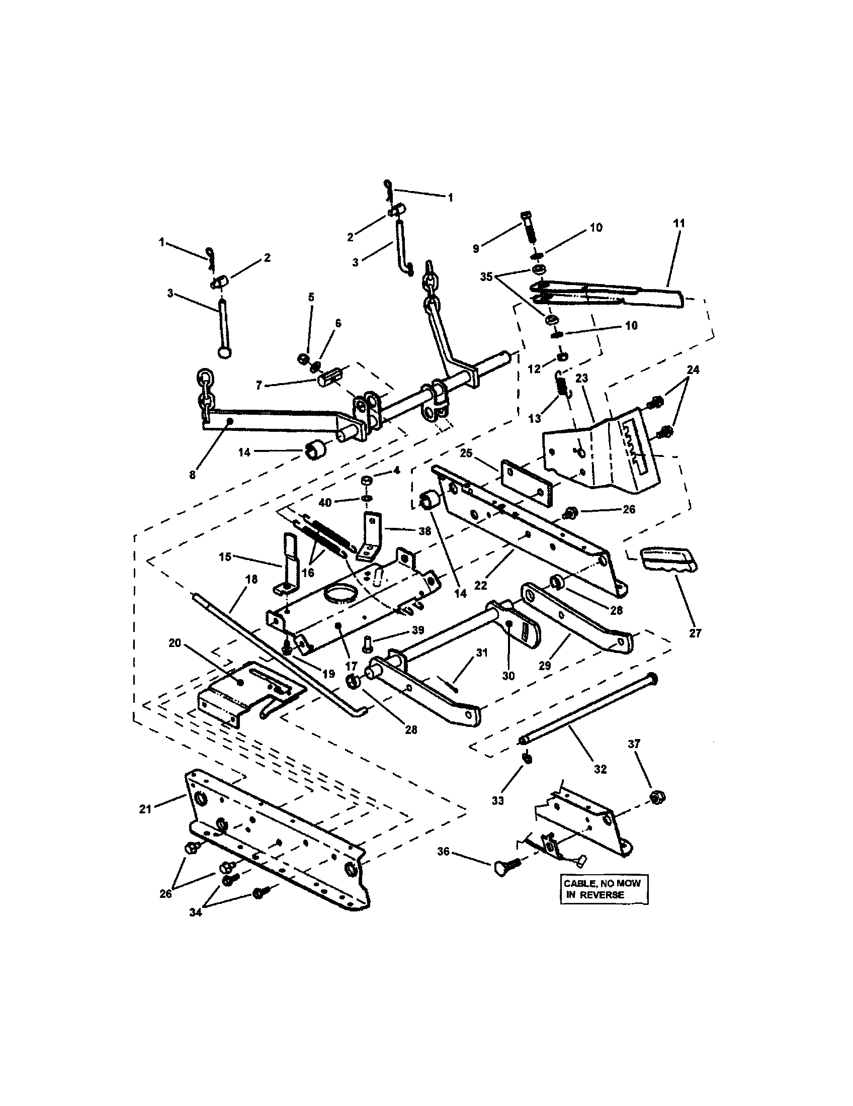 RAILS/LIFT ARMS/CAM LIFT