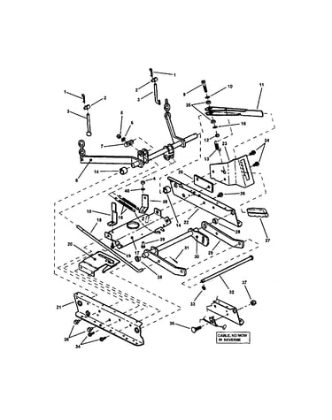Rails/lift arms/cam lift