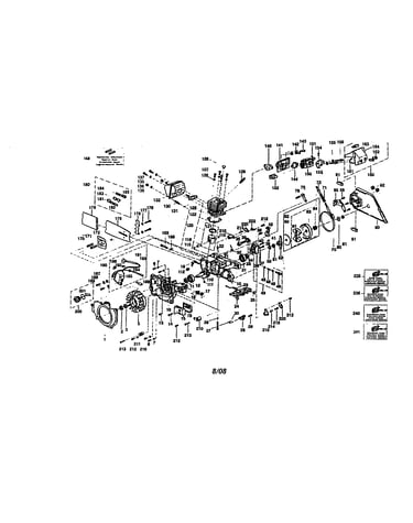 Cylinder/flywheel/crankcase