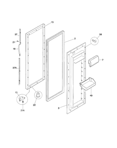 Refrigerator door