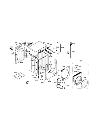 Tub/door