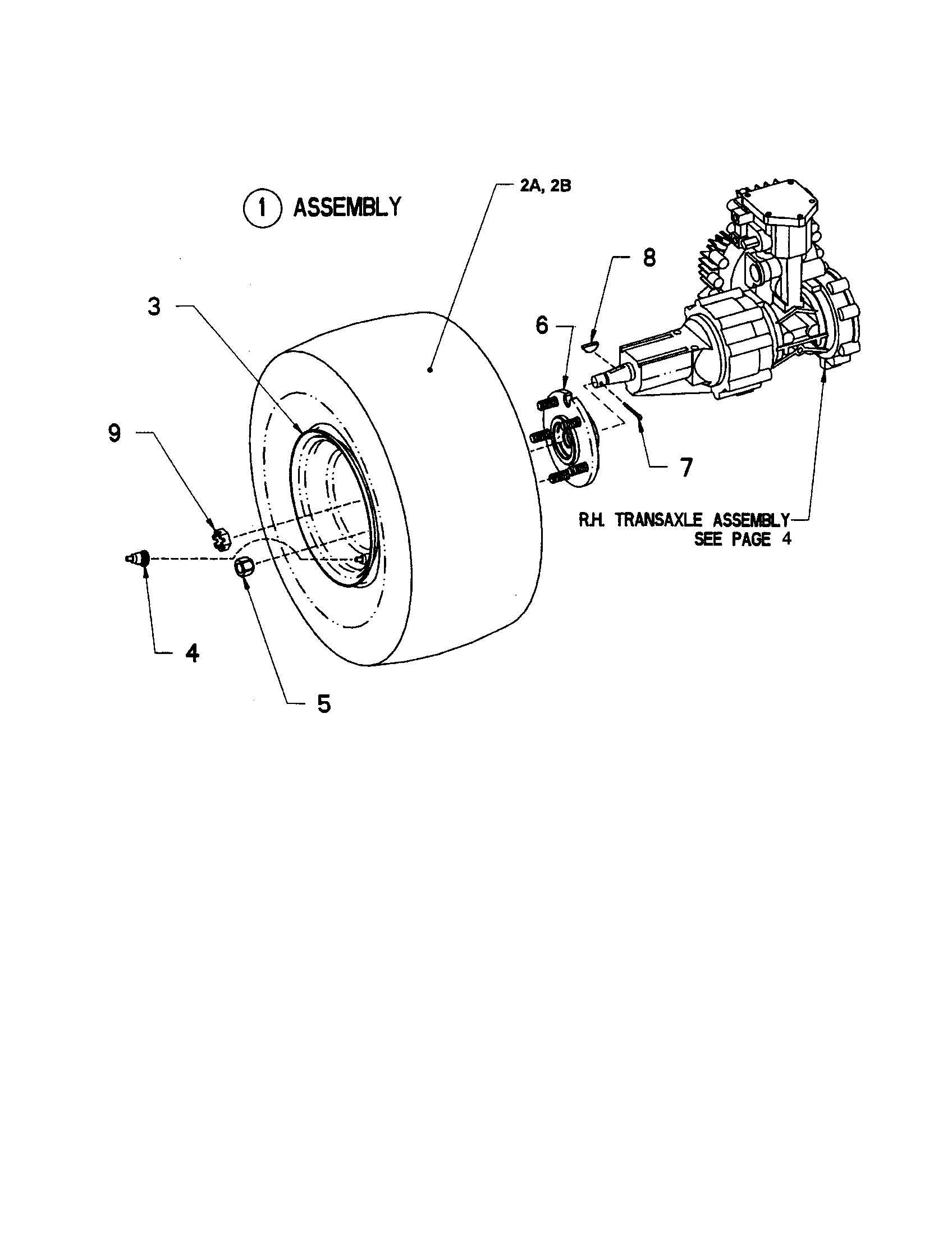 Drive tire/wheel