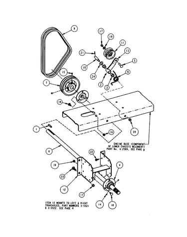 Deck driveshaft
