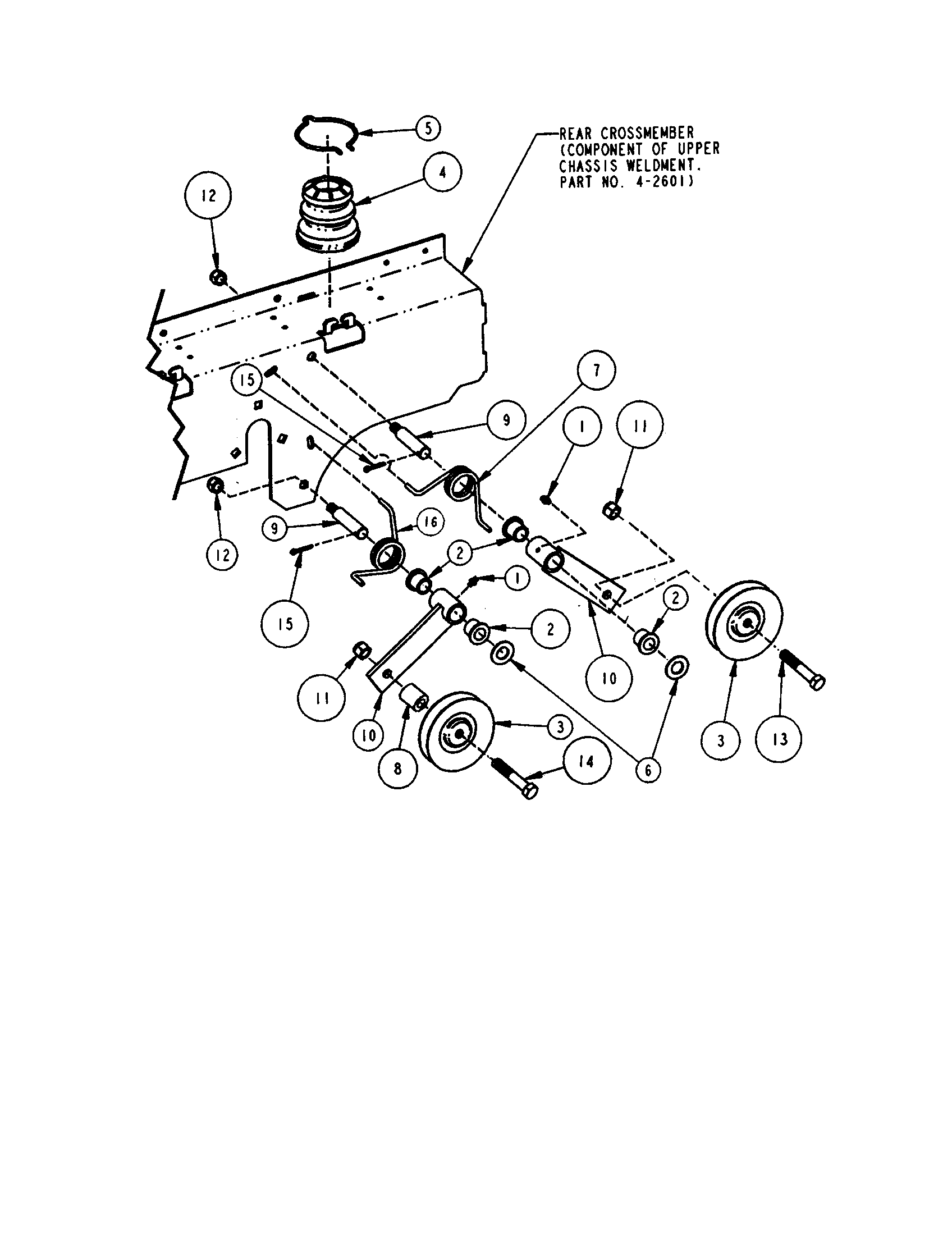 Traction drive idler