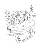 73" mower deck sub-assembly