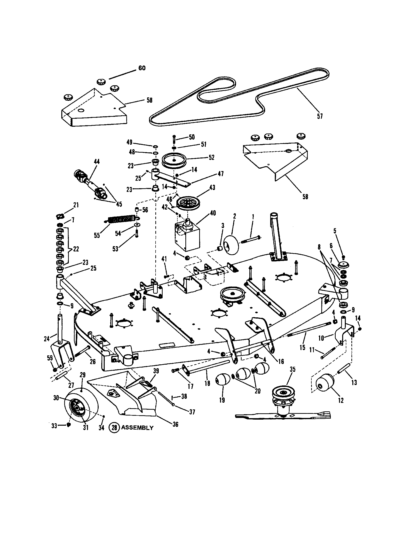 73" MOWER DECK