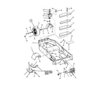 Snapper ZF5201M lower chassis/caster wheel diagram