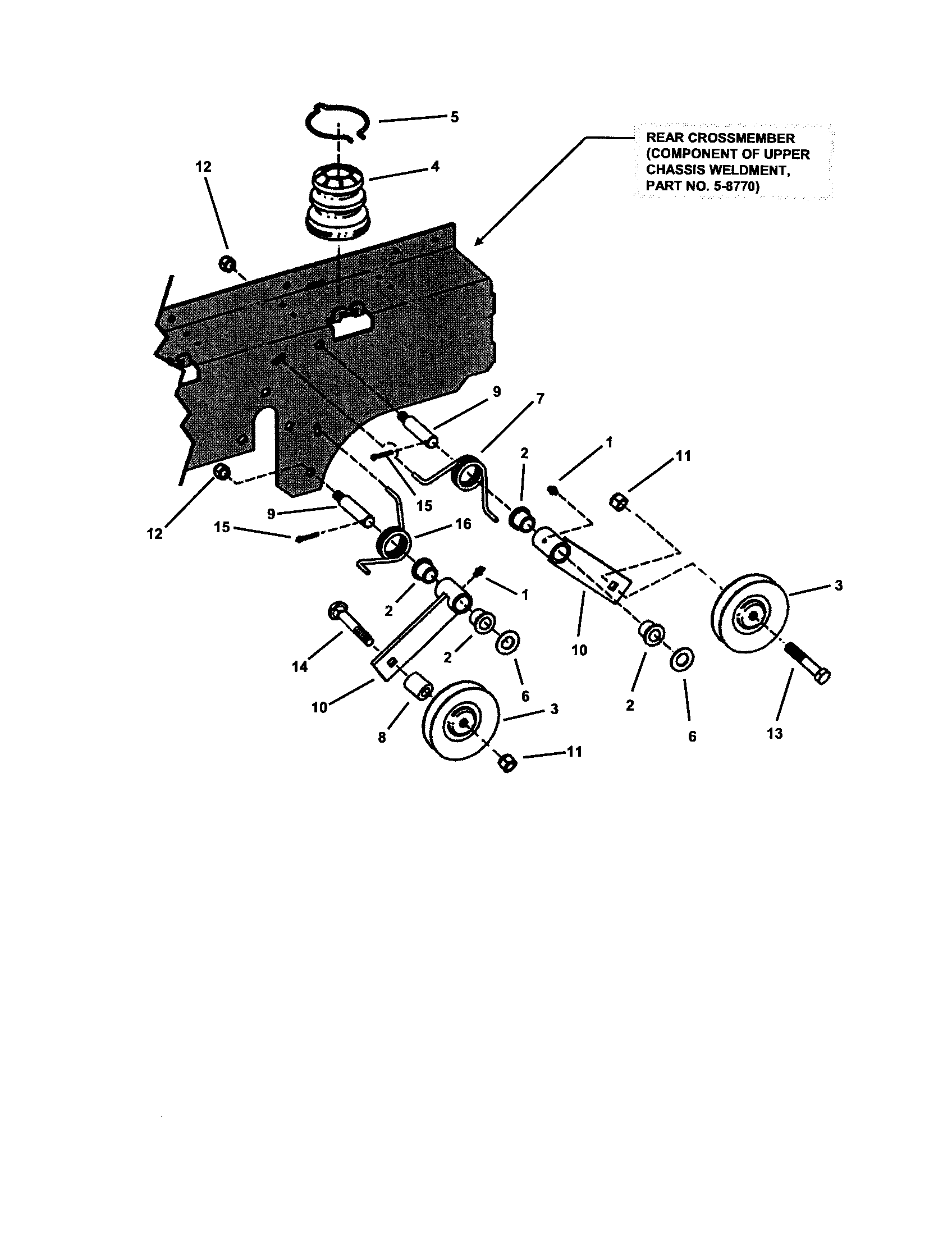 Traction drive idler