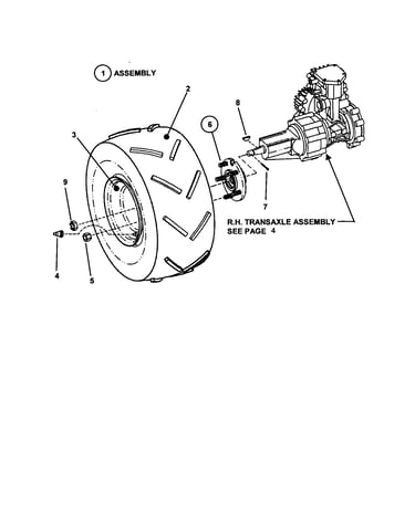 Drive tire/wheel