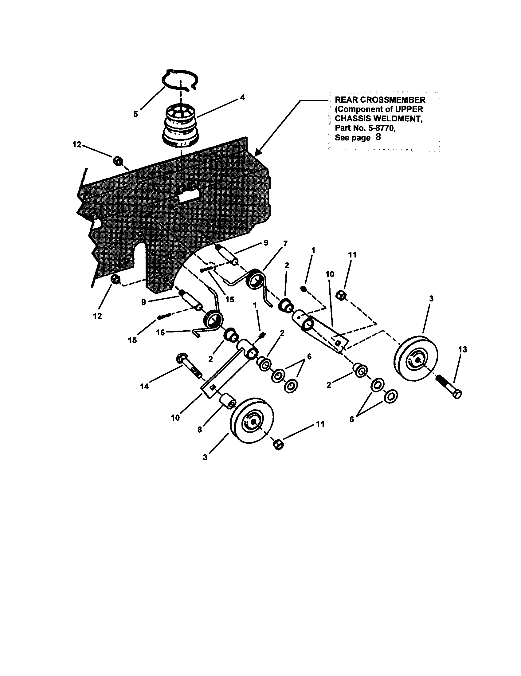 Traction drive idler