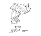 Snapper 421622BVE fuel tank/operator's seat/muffler diagram