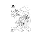 White-Westinghouse STF2940HS0 cabinet/top diagram