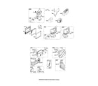 Briggs & Stratton 12S500 (0005-3856) muffler/base-air cleaner diagram