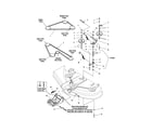 Snapper YT1844 (2690108) clutch & support grp-44" diagram
