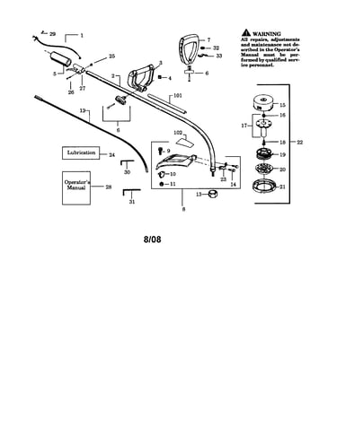 Driveshaft/handle/shield
