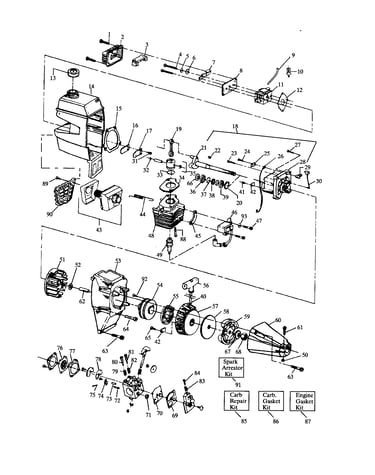 Cylinder/crankshaft/crankcase
