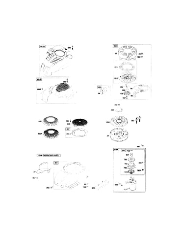 Blower housing/starters