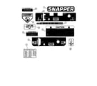 Snapper SPL140KH decals diagram