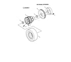 Snapper SP320 traction, rear wheel diagram