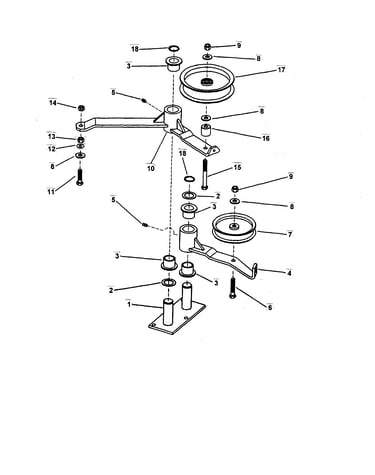 Deck idler (52" deck)