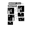 Snapper SPLH140KW decals diagram